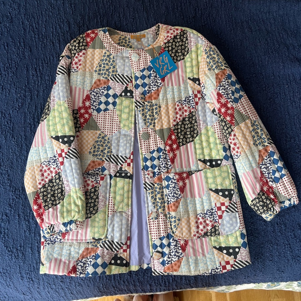 Colorful Patchwork Quilted Jacket